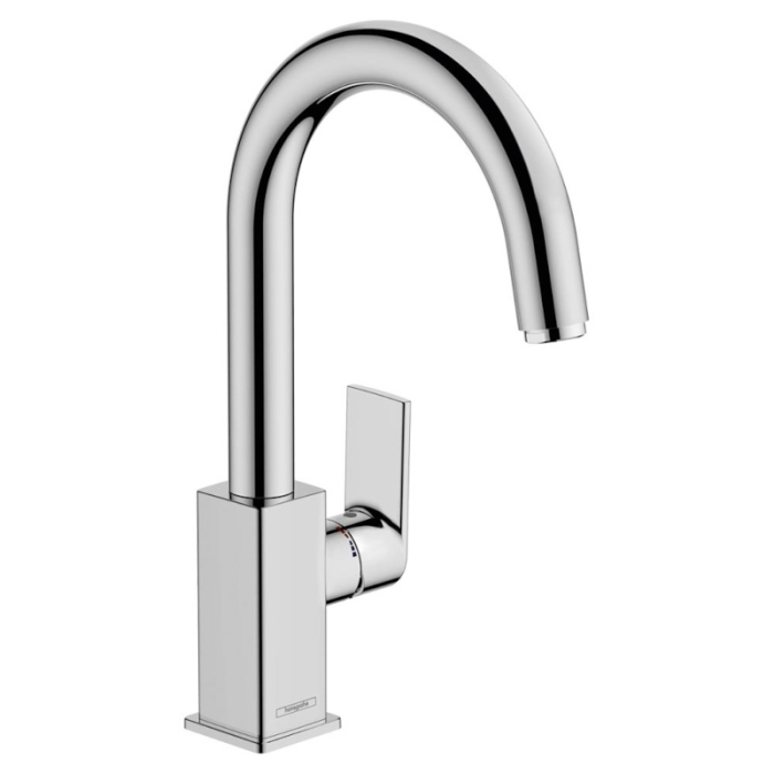 Смеситель для раковины со сливным гарнитуром Hansgrohe Vernis Shape 210 71564000 хром. Фото