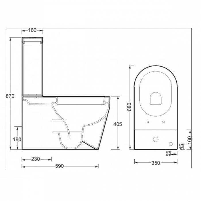 Чаша унитаза BELBAGNO Genius P-trap BB541CP. Фото