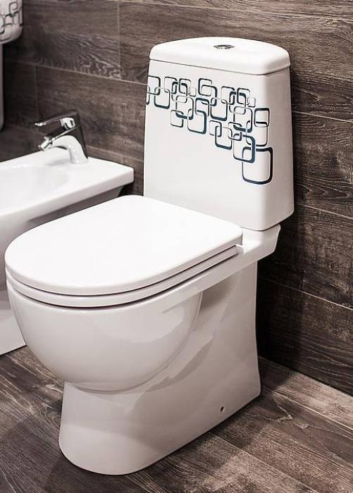 Унитаз-компакт Sanita Luxe Best Bubbles SL DM BSTSLCC12040522 с сиденьем Soft-Close. Фото