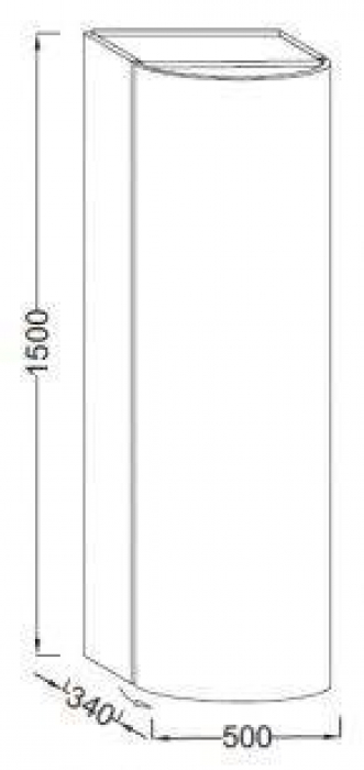 Пенал JACOB DELAFON Presquile EB1115G-V13. Фото