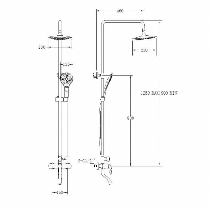 Душевая система SSWW FT13137. Фото