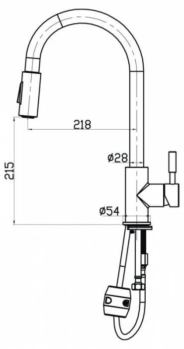 Смеситель для кухни BELBAGNO BB-LAM31A-IN. Фото