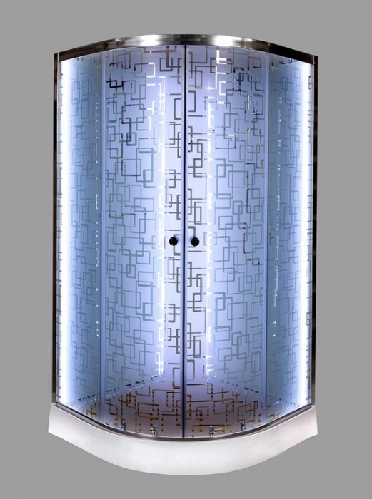 Душевая кабина Deto ЕМ1580N LED с гидромассажем. Фото
