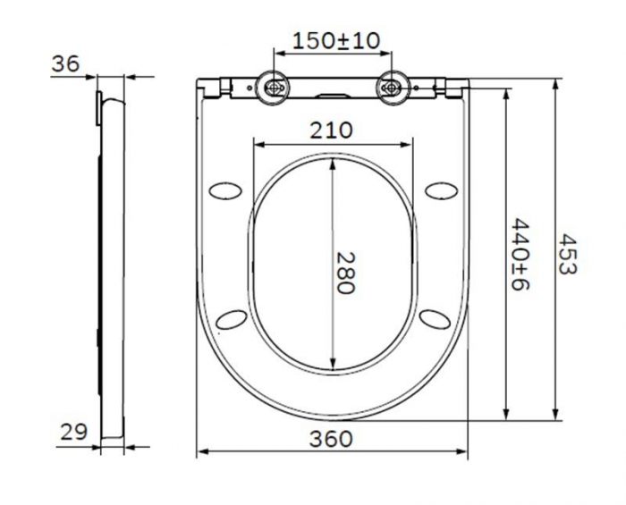 Сиденье для унитаза с микролифтом, быстросъемное AM.PM Spirit 2.0 C707858WH. Фото