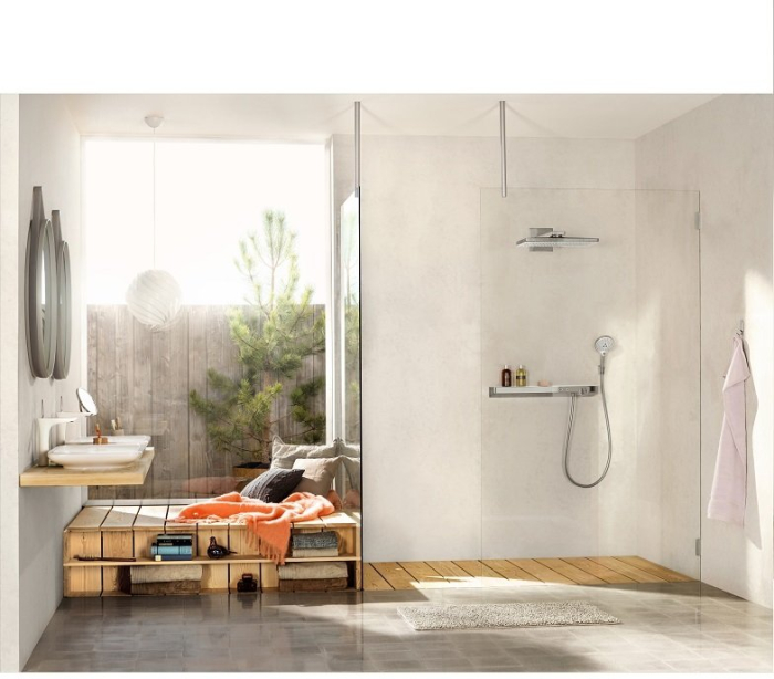 Термостат Hansgrohe ShowerTablet Select белый/хром 13184400. Фото