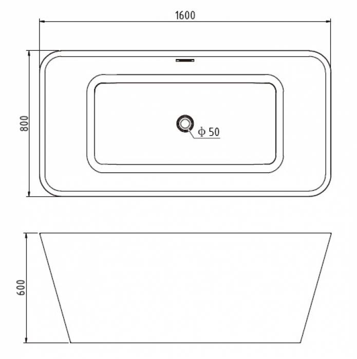 Акриловая ванна GEMY G9213. Фото