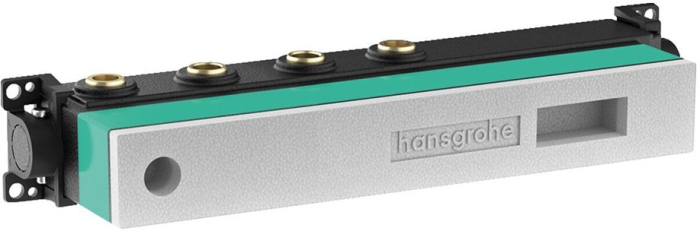 Скрытая часть термостатического смесителя для душа Hansgrohe RainSelect 15310180 с 2 кнопками. Фото