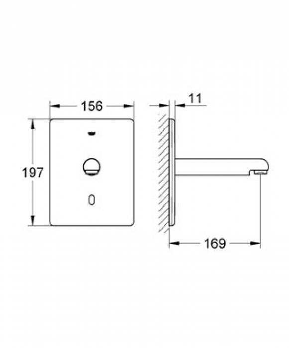 Смеситель для раковины GROHE Europlus E 36243SD1 (внешняя часть). Фото