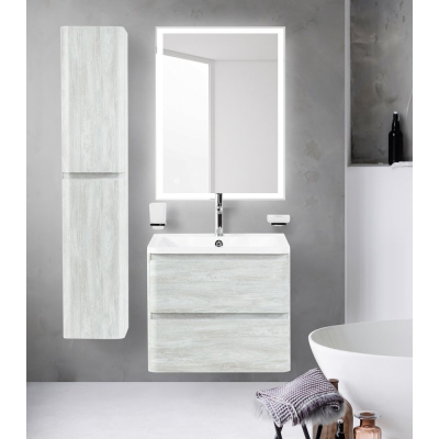 Тумба под раковину подвесная BELBAGNO ALBANO-700-2C-SO-RVB Rovere Vintage Bianco. Фото