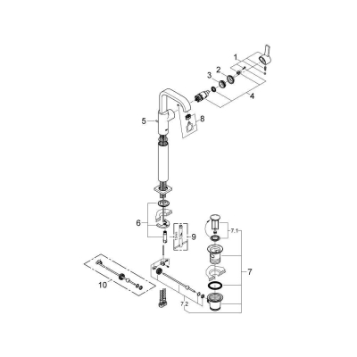 Смеситель для раковины Grohe Allure 32249000. Фото