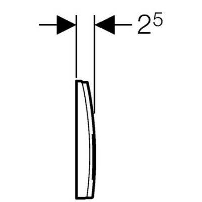 Смывная клавиша GEBERIT Delta 50 115.135.21.1. Фото