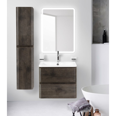 Тумба под раковину подвесная BELBAGNO ALBANO-700-2C-SO-RNG Rovere Nature Grigio. Фото