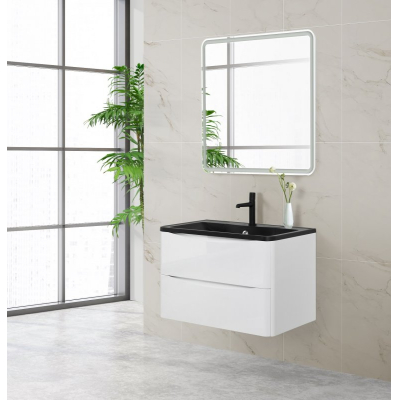 Тумба под раковину подвесная BELBAGNO ACQUA-800-2C-SO-BL Bianco Lucido. Фото