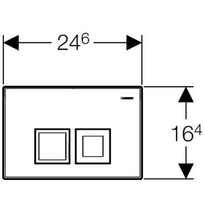Смывная клавиша GEBERIT Delta 50 115.135.11.1. Фото