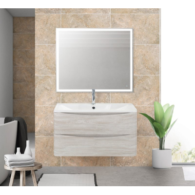 Тумба под раковину подвесная BELBAGNO ACQUA-800-2C-SO-RVB Rovere Vintage Bianco. Фото