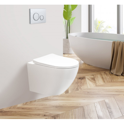 Чаша унитаза безободкового подвесного BELBAGNO Sfera-R BB046CHR. Фото