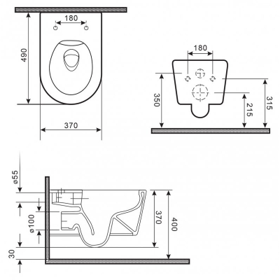 Чаша унитаза безободкового подвесного BELBAGNO Colorato Beige BB013CHR-H316. Фото