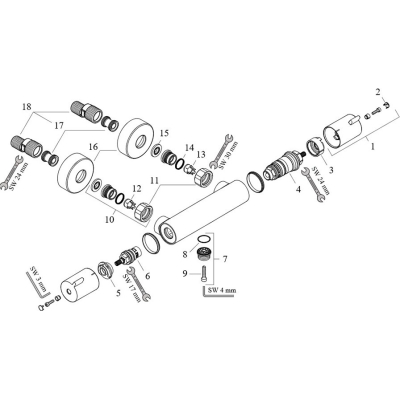 Термостат для душа Hansgrohe Ecostat 1001 CL 13211000. Фото