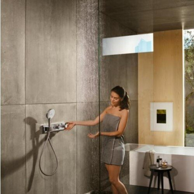 Термостат для душа Hansgrohe RainSelect 15355400 на 2 потребителя. Фото