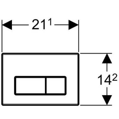 Смывная клавиша GEBERIT Kappa 50 115.260.21.1. Фото