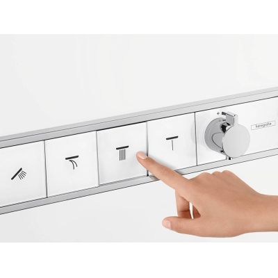 Термостат для ванны Hansgrohe RainSelect на 4 потребителя 15382000. Фото