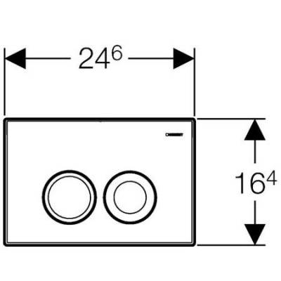 Смывная клавиша GEBERIT Delta 21 115.125.46.1. Фото