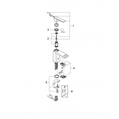 Смеситель для раковины GROHE Allure Brilliant 23033000. Фото