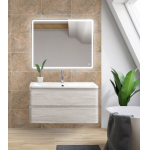 Тумба под раковину подвесная BELBAGNO ALBANO-800-2C-SO-RVB Rovere Vintage Bianco. Фото