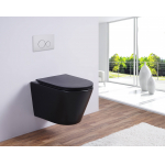 Унитаз подвесной ESBANO CLAVEL (Matt Black). Фото