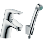 Смеситель для раковины с гигиеническим душем Hansgrohe Focus E2 31926000. Фото