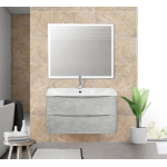 Тумба под раковину подвесная BELBAGNO ACQUA-800-2C-SO-CVG Cemento Verona Grigio. Фото