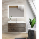 Тумба под раковину подвесная BELBAGNO ALBANO-900-2C-SO-RNG Rovere Nature Grigio. Фото