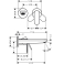 72528670 HANSGROHE  Rebris S смеситель для раковины настенный 2 отв. (внешняя часть), матовый черный. Фото