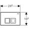 Смывная клавиша GEBERIT Delta 50 115.135.21.1. Фото